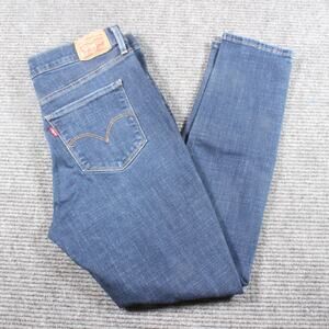 Levi’s 311 Shaping Skinny Women’s 31x30 Dark Wash Ripped Distressed Jeans